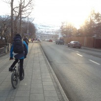 Á leið í skólann