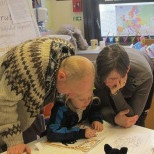 Vöfflukaffi í morgunmóttöku 1. bekkjar