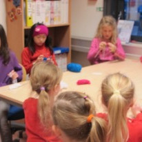 Úr heimsókn í handmenntatíma