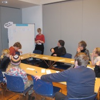 Einn hópur af fjórum sem sat þingið