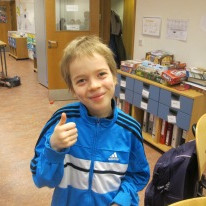 Bjarmi er lögblindur og duglegur drengur