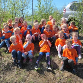 5 ára nemendur fengu boli