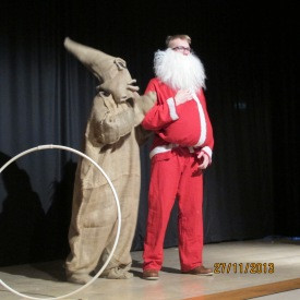 Frá lokaæfingu 10. bekkjar