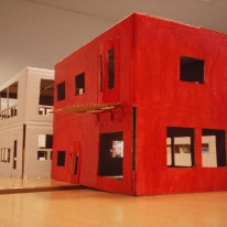 Eitt húsanna í þorpinu