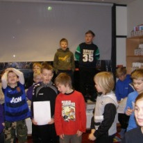 Frá æfingu 3. bekkjar