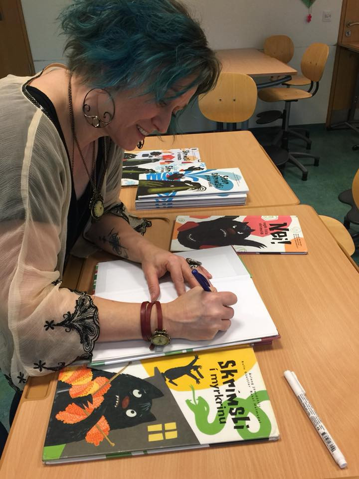 Rithöfundur frá Færeyjum í heimsókn í Brekkuskóla