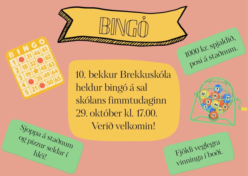 Bingó í Brekkuskóla