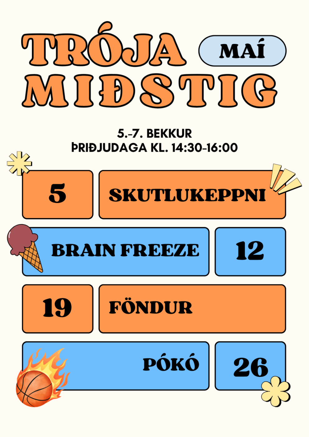 Opið hús í maí 5. - 7. bekkur