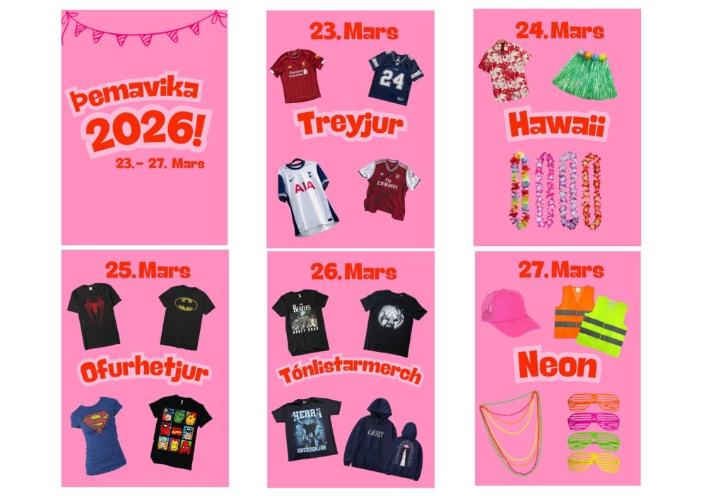 Þemavika Nemendaráðs 23.–27. mars