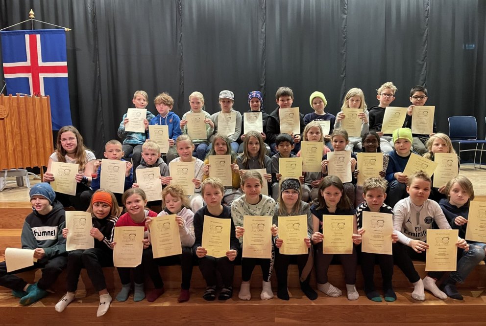 Upplestrarhátíð hjá 4. bekk