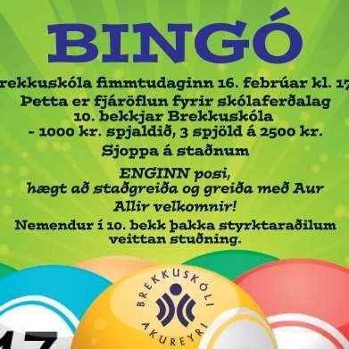 Bingó í Brekkuskóla