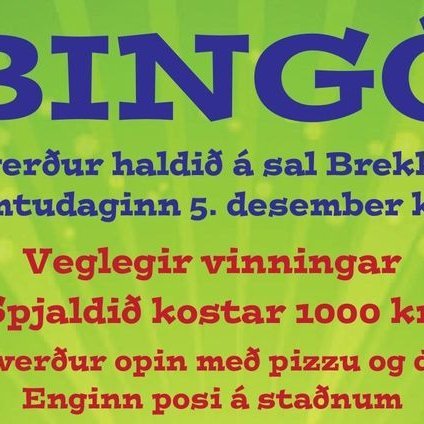 Bingó í Brekkuskóla