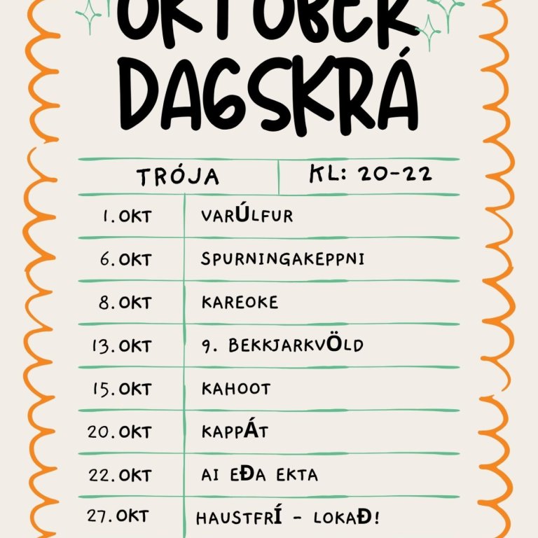 Félagsmiðstöð 8. - 10. bekkur