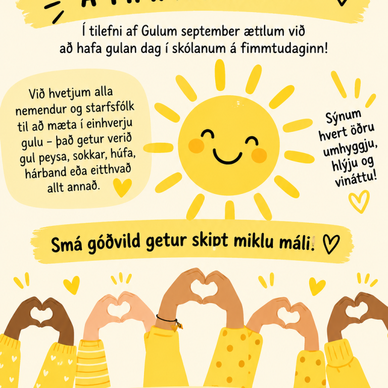 💛 GULUR DAGUR Á FIMMTUDAGINN! 💛