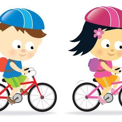 Reiðhjól og hjálmar