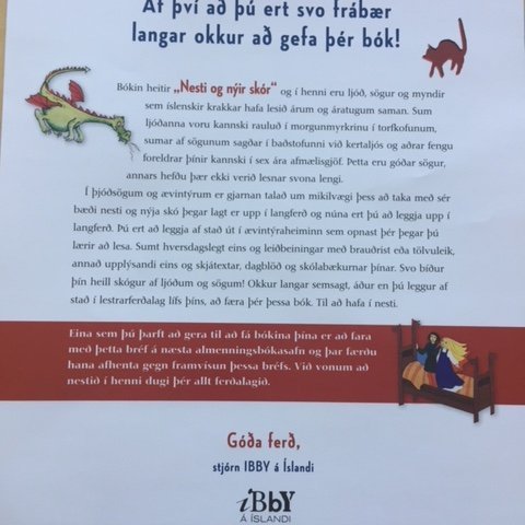 Bókagjöf 1. bekkur