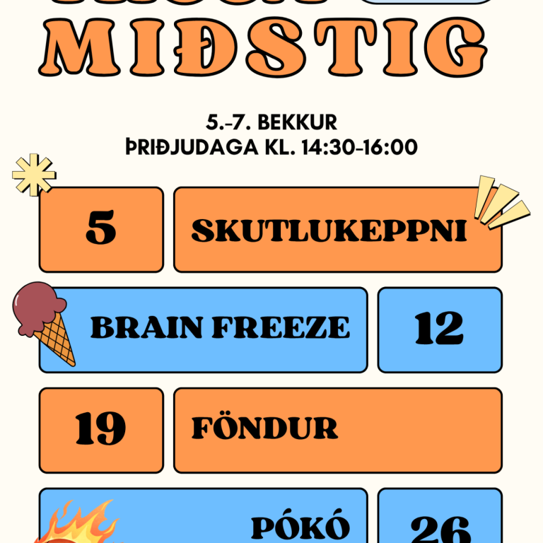 Opið hús í maí 5. - 7. bekkur