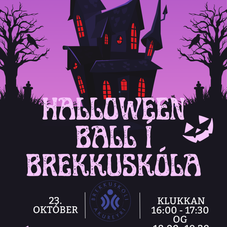 Halloween ball fyrir yngsta- og miðstig